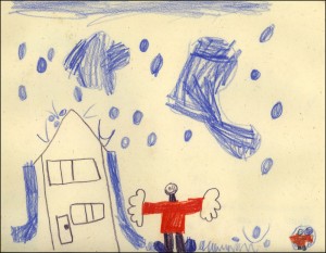 Rain and My Reflection, Adrian Coulombe,7 years old Rain and My Reflection, Adrian Coulombe,7 years old