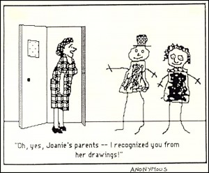 Anonymous cartoon seen in a newspaper years ago. Anonymous cartoon seen in a newspaper years ago.