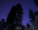 Autumn, Eight thirteen p.m. in the Sequoia National Forest, northern California