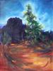 Dawn at Bell Rock, 24 x 18 x 2 inches acrylics on canvas, gallery wrapped sides painted, narrow frame