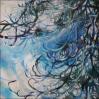Jack Pine - Banff, Alberta, Canada - 11 x 11 x 3 acrylics on canvas, gallery wrapped sides painted