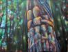 Magic Hour, lower half of 60 x 40 x 3 inches acrylics on canvas