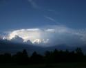 Impending storm, forest near Rapid City, South Dakota