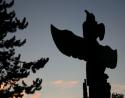 Totem pole, Thunderbird Park, Victoria, B.C.