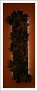 What Large Leaf Maples Do At Night, night view, 20 x 57 x 4 inches on canvas, LED light system