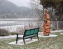 Totem wood carving, Hope, B.C.