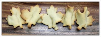 Sugar cookies: Maple leaves